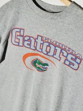 Vintage Y2K Florida Gators Short Sleeve Tee Orange Blue Logo Heavy 90s Sz XL XXL